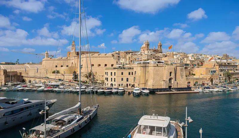 Old and new architecture in Valletta